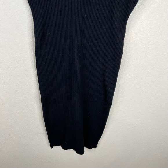 Badgley Mischka Women Bodycon Sweater Midi Dress Sleeveless Black Size M‎ - Picture 4 of 9